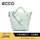 愛步（ECCO）七夕禮物  小號托特包 手提上班通勤包斜挎輕奢女包 9107834 淺灰綠910783491272 小包