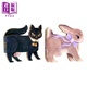 異形書(shū) 2冊 英文原版兒童紙板書(shū) 一只小黑貓One Black Cat+一只小灰兔One Busy Bunny 動(dòng)物造型繪本 進(jìn)口低幼童書(shū)