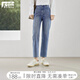 對白簡約顯瘦九分牛仔褲女2025秋季新款小個子休閑通勤鉛筆小腳褲 牛仔藍 26