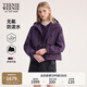 Teenie Weenie小熊女裝外套2025秋季新款加絨保暖休閑戶(hù)外連帽夾克 紫色 S