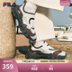 斐樂（FILA）官方女鞋歐客漫涼鞋2025夏季新款瑪麗珍涼拖魔術貼鞋子 奶白/可可褐-GC 36