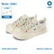 Ouder X 南波萬聯(lián)名開口笑帆布鞋 增高厚底圓頭板鞋白山茶大頭鞋 白山茶（建議拍小一碼哦） 36