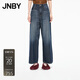 江南布衣（JNBY）【商場(chǎng)同款】25秋新品牛仔褲含棉闊腿5P7E12100 995/牛仔洗藍(lán) S
