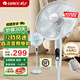 格力（GREE）風(fēng)扇直流變頻一級能效落地扇低噪輕音省電電風(fēng)扇智能遙控12檔七葉柔風(fēng)定時預(yù)約宿舍辦公室搖頭風(fēng)扇 順豐快遞 FDZ-40X65Bg7/淡雅藍