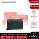 CALWAN KEODH包包女包輕奢ck風(fēng)牛皮新款2025斜挎包鏈條包生日禮物送女友老婆 黑色【奧斯汀粉禮盒+花束+賀卡】實(shí)用走心女生閨蜜
