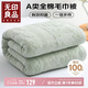 無印良品A類100%純棉毛巾被夏季空調(diào)毛毯蓋毯午睡毯150*200cm 水綠