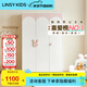 LINSY KIDS林氏兒童衣柜臥室儲物柜簡約拉門三門柜子衣柜定制兒童家具LH681 兩門衣柜