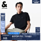 杰克·瓊斯（JACK&JONES）男士商務(wù)休閑通勤胸前刺繡百搭簡(jiǎn)約時(shí)尚polo衫上衣男裝225206068 E40黑色 M （175）