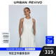 UR2025夏季新款女裝波嬉風垂感長款無袖連衣裙UWG750056 本白 (面料微透) S