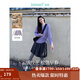 茵曼（INMAN）毛衣女裝慵懶風(fēng)軟糯絞花2025春秋新款圓領(lǐng)落肩針織衫 淺紫色 M