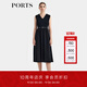PORTS寶姿女裝2025春夏新款無袖收腰小黑裙LQ8D226TWB005 黑色 XS 2