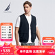 諾帝卡（NAUTICA）【單件直降】男裝春夏新款尼龍四面彈涼感背心馬甲男JO4110 藏青4NV L