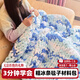 禮莎棉花糖毯子diy材料包手工編織手指蓋毯送女友禮物超粗毛線(xiàn)冰條線(xiàn) 冰條清新藍【8團可做150*120的毯子 】