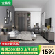 宜森緣 床衣柜梳妝臺臥室成套家具套裝組合全屋定制北歐現代簡(jiǎn)約床衣柜 1.5米床+2床頭柜+衣柜 3門(mén)