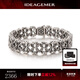 IDEAGEMER925銀鏤空十字架手鏈男士潮流個(gè)性小眾設(shè)計(jì)感復(fù)古痞帥情人節(jié)禮物 鏤空十字架納米手鏈【21CM】