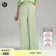 lululemon丨Logo Charm女士腰部系帶緞面長褲 LW5GF5A 檸檬草綠 L