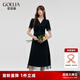歌莉婭星空連衣裙女夏新款正式場合氣質(zhì)V領(lǐng)小黑裙子1C6L4HBB0 00B黑色 XXS