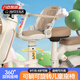 夢多福電動車兒童座椅前置安全小孩坐凳電瓶車摩托踏板寶寶嬰兒踏板座椅 高度調(diào)節(jié) 減震坐墊