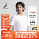 諾帝卡（NAUTICA）【單件直降】男裝25春夏新款全棉圓領(lǐng)短袖T恤男 白色1BW M
