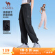 駱駝（CAMEL）冰感防曬休閑工裝褲子男女同款速干運(yùn)動(dòng) J35BA6L6052 幻影黑 XL