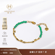 MONOLOGUE獨白北緯三十度上古玄靈竹節(jié)復(fù)古黃金手鏈MR1367生日禮物七夕禮物 竹節(jié)復(fù)古黃金手鏈 16.25cm