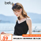 betu百圖女裝吊帶衫打底背心內(nèi)搭背心外穿V領(lǐng)無(wú)袖吊帶背心女2204T82 黑色 L