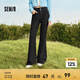 森馬（Semir）牛仔褲女森柔牛仔高腰喇叭褲顯瘦顯腿長黑色褲子2024冬新款拖地褲 牛仔水洗黑98201 29