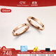 丹尼爾惠靈頓（DanielWellington）dw戒指女 經(jīng)典玫瑰金色情侶對(duì)戒 生日禮物送女友送男友 經(jīng)典玫瑰金+水晶，聯(lián)系客服備注