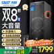 先科戶外音響大功率舞臺(tái)移動(dòng)音響便攜式專業(yè)商用會(huì)議音箱配雙話筒SA-132
