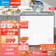 美的（Midea）小冰柜200升家用小型冰箱冷凍柜商用展示柜擺攤大容量雪糕陳列柜飲料水果冷藏保鮮柜MS-205LGE