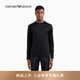 EMPORIO ARMANI/阿瑪尼官方旗艦?zāi)惺咳R賽爾棉修身圓領(lǐng)正肩薄T恤七夕 【萊賽爾棉修身版】黑色 2XL  (推薦：180-200斤)