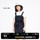little MO&Co.童裝夏裝兒童裙子女童純棉短袖蝴蝶結(jié)連衣裙女孩夏季