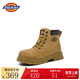 Dickies童鞋皮靴中童靴子馬丁靴兒童工裝靴 土黃 34（鞋內(nèi)長(zhǎng)224mm） 