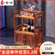 一善一品紅木家具非洲花梨（學名：刺猬紫檀）餐邊柜 實木中式酒水柜茶葉廚房儲物碗柜 預付訂金 付清尾款發(fā)貨 單拍不發(fā)