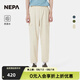 NEPA耐葩戶外25春夏新品男女褲裝戶外防潑水休閑褲7LC1664 奶油米色D38 M 165/78A（080）
