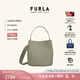芙拉（FURLA）【限時優(yōu)惠】DANAE牛皮小號女士經(jīng)典時髦高級感手提包水桶包 綠色