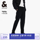 杰克·瓊斯（JACK&JONES） 百搭潮流抗皺易打理工字扣腰頭純色直筒商務(wù)休閑褲男款225114054