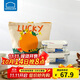 樂(lè )扣樂(lè )扣（LOCK&LOCK）清新玻璃保鮮飯盒三件套(630ml*1+380ml*1+便當包)LNG428S604白色