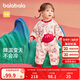 巴拉巴拉嬰兒連體衣新生兒哈衣爬服寶寶衣服2025新年季拜年服209125120203