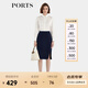 PORTS寶姿年秋冬新品女裝半身裙ALL9S003NWQ088 NAVY M (6)