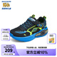Skechers斯凱奇商場同款閃燈鞋男童魔術(shù)貼休閑中大童輕便運動鞋400151L 黑色/藍色/檸檬色/BBLM 37