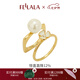 翡拉拉（fellala）簡仿珍珠氣質(zhì)食指戒指疊戴戒女韓國時尚飾品指環(huán)女禮物送女友 M/直徑約18mm