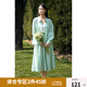 獨(dú)束大碼女裝【流動(dòng)心緒】輕盈松弛感半身裙夏裝新款高腰修身半裙 瓦松綠 XL (尺碼：3)