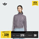 adidas復古風(fēng)針織休閑運動(dòng)立領(lǐng)夾克外套女秋季阿迪達斯官方三葉草 影跡灰 (偏小，推薦買(mǎi)大1碼)   L