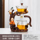 貴秘書(shū)玻璃茶具茶壺懶人自動(dòng)茶具泡茶器磁吸家用整套全功夫茶杯高檔輕奢 喜鵲小沙彌（泡茶器+公道杯）