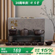 講茗堂紫砂浮雕功夫茶具套裝送禮品物長輩領(lǐng)導(dǎo)客戶男士生日升職退休喬遷 紫砂套裝-禮盒款