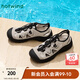 熱風(fēng)商場(chǎng)同款包頭涼鞋女款2025年夏季新款女士戶(hù)外運動(dòng)透氣涼鞋溯溪鞋 19黑白 37