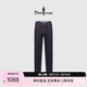比音勒芬（Biemlfdlkk）【彈力牛仔】春夏季時(shí)尚復(fù)古老花圖案原色牛仔褲男長(zhǎng)褲彈力親膚 25藏青色 2XL /33