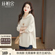 絲柏舍通勤風(fēng)衛衣2025秋裝新款女裝簡(jiǎn)約寬松連帽抽繩長(cháng)袖上衣