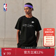 NBA歡樂(lè )的運動(dòng)系列-湖人隊寬松T恤短袖男 夏季運動(dòng)圓領(lǐng)短袖上衣 洛杉磯湖人隊/黑色 L
